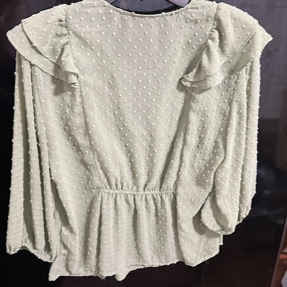 New York & Company Sheer Cover Shirt Quarter Length Sleeve size XL - Picture 6 of 12